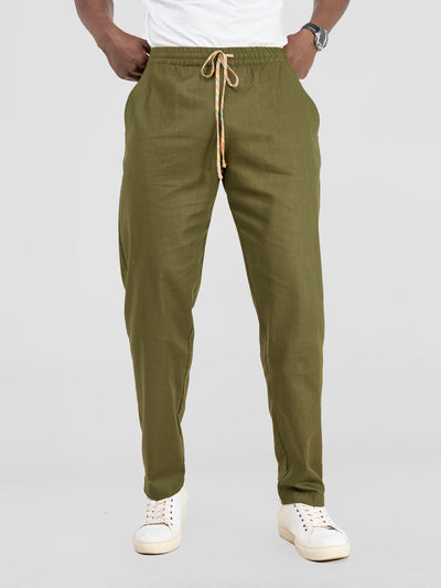 Safari by Vivo Savannah Men's Straight Leg Pants - Hunters