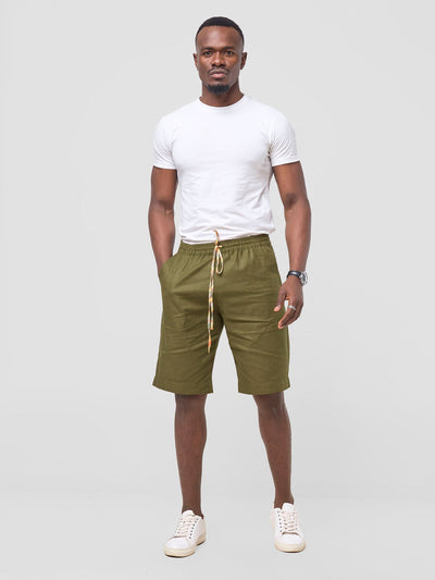 Safari by Vivo Savannah Men's Drawstring Shorts (Tall) - Hunters