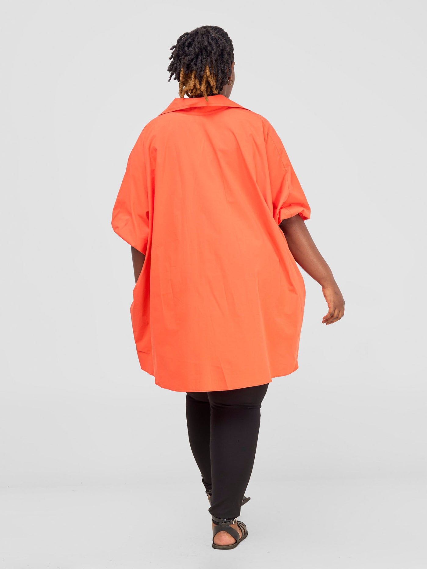 Safari by Vivo Nimali High Low Tunic Top - Orange