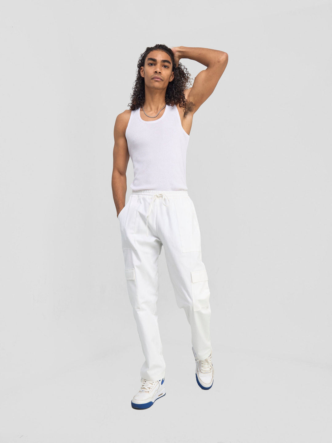 Zoya Banda Men's Cargo Pants - White
