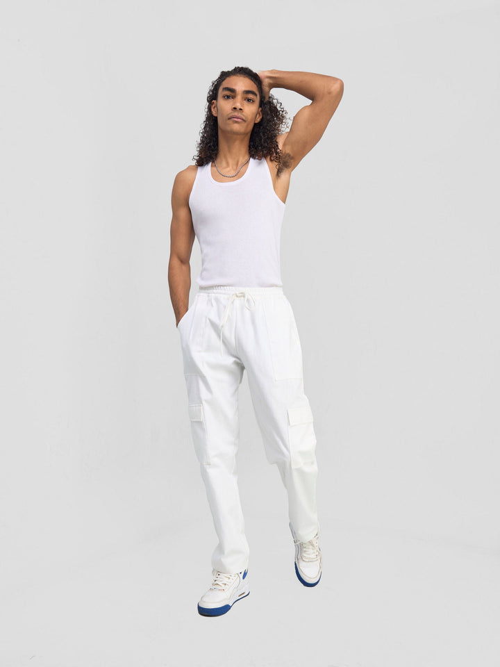 Zoya Banda Men's Cargo Pants - White
