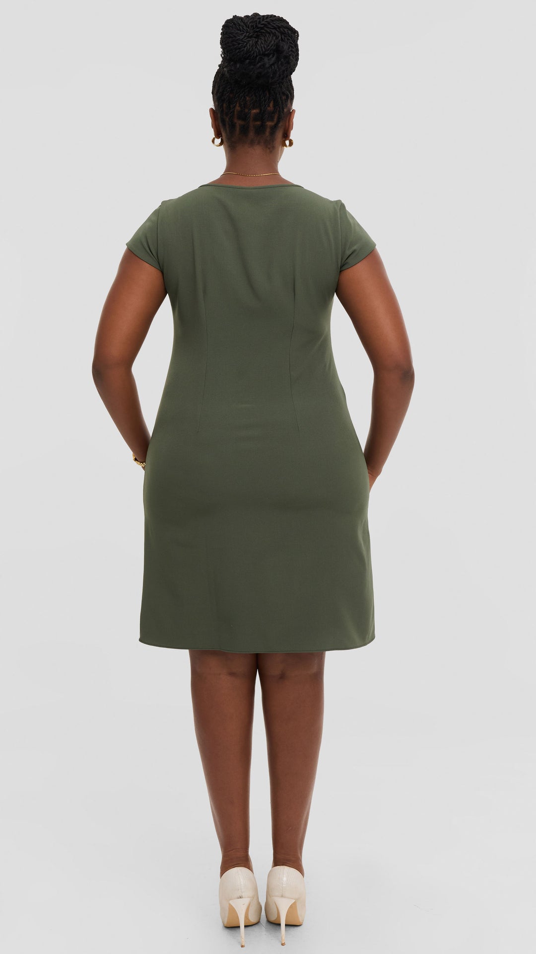 Vivo Laika Cap Sleeve Shift Dress - Dark Hunters