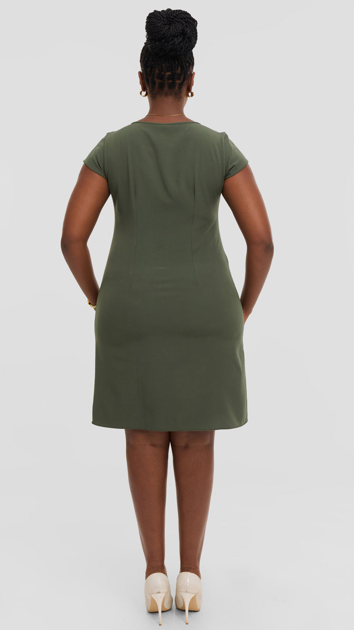 Vivo Laika Cap Sleeve Shift Dress - Dark Hunters