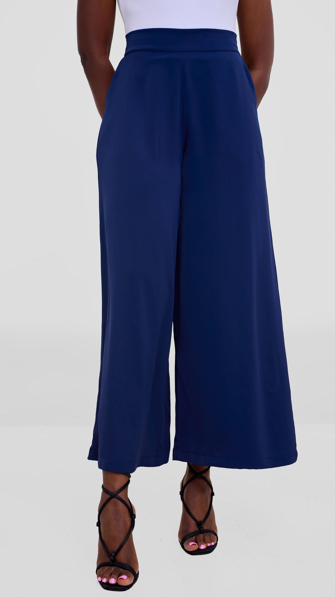 Vivo Liora Wide Leg Pants - Navy
