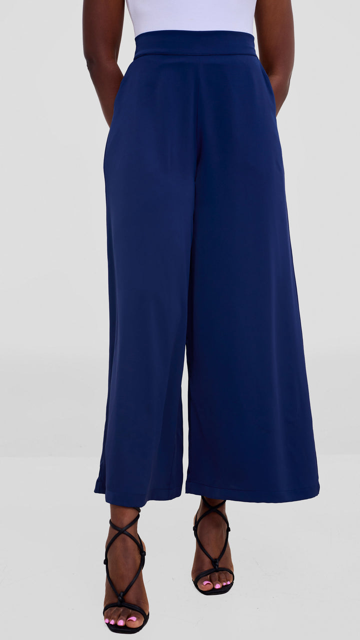 Vivo Liora Wide Leg Pants - Navy