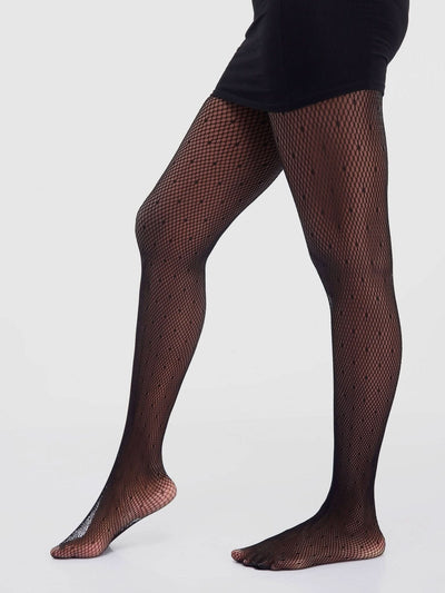 Afrodame Pinprick Stockings - Black - Shopzetu