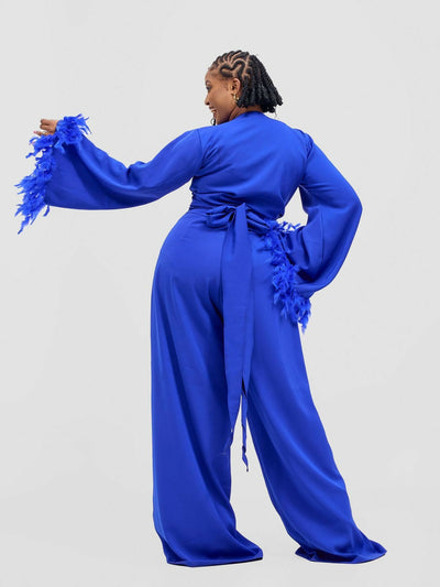 Merli Africa Flamingo Zaz Set - Royal Blue - Shopzetu
