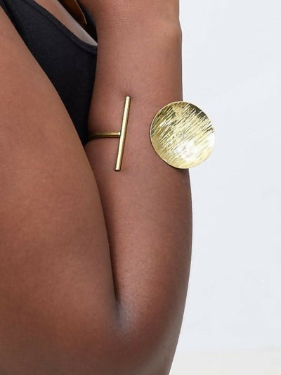 Purely Brass Mali Bracelet - Brass - Shopzetu