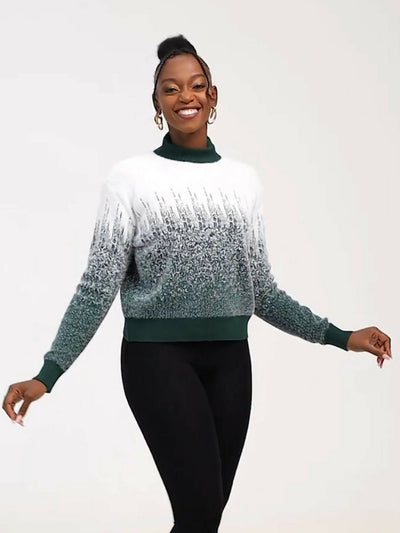 The Fashion Frenzy Pullover Sweater - Green - Shopzetu