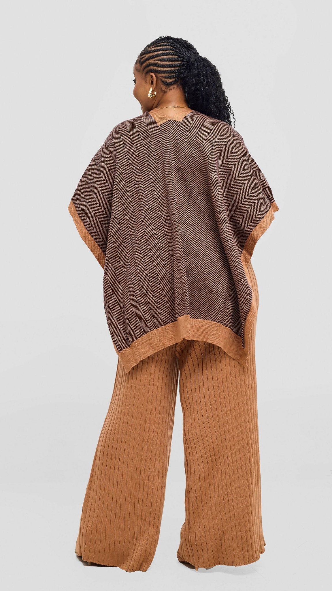 Inroses Grace Reversible 2 Piece Set - Brown - Shopzetu