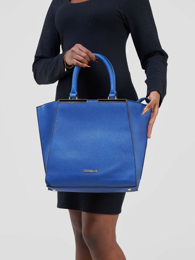 The Fashion Frenzy Hand Bag - Blue - Shopzetu