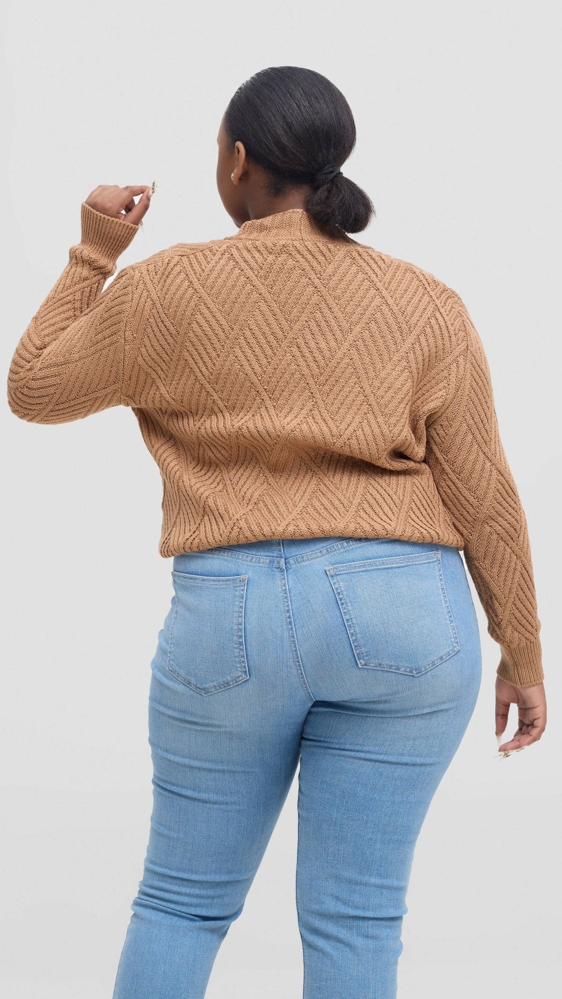 The Fashion Frenzy Button Cardigan Sweater - Brown - Shopzetu