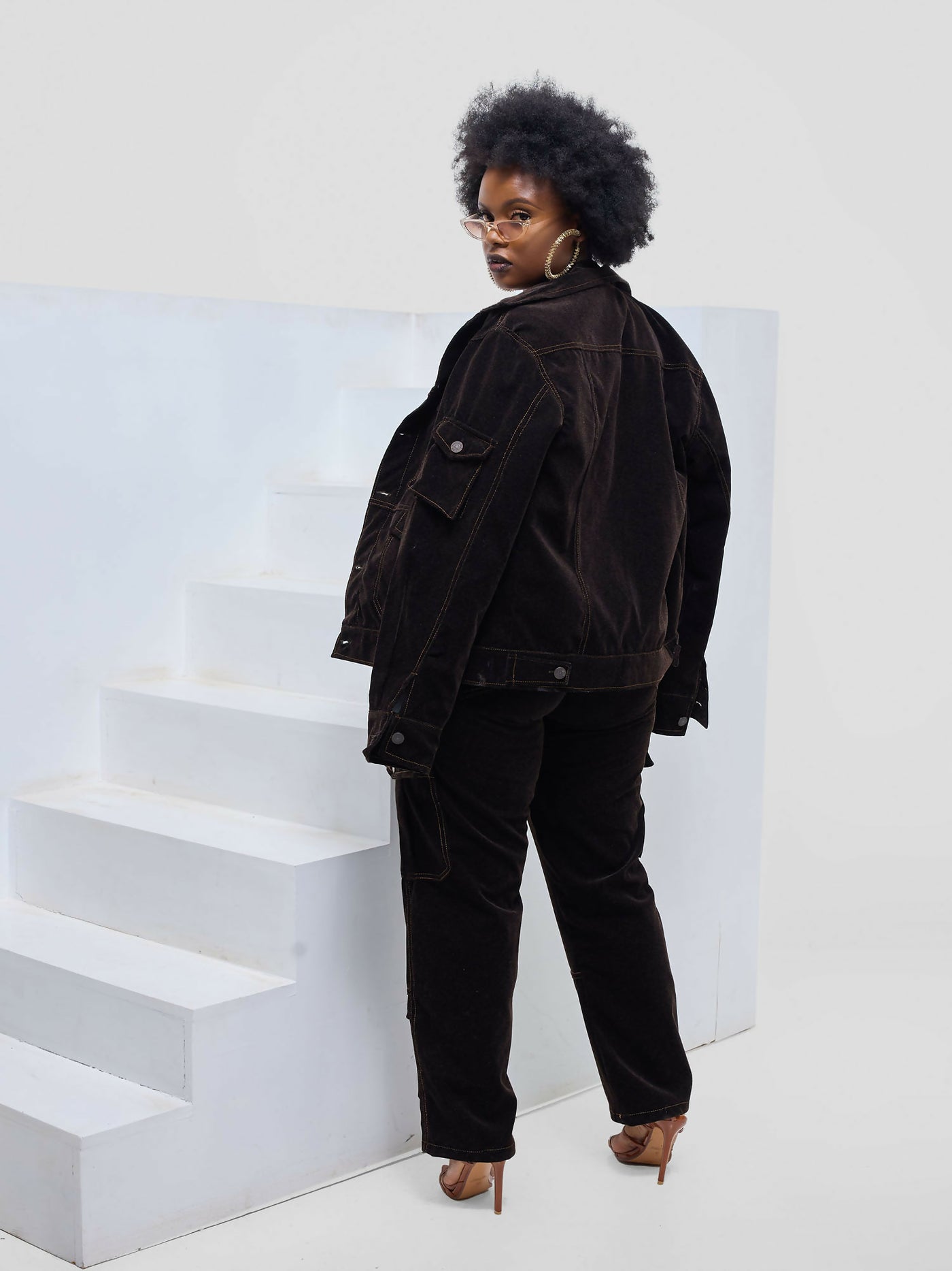 Kalungi Kifaru Unisex Jacket - Brown - Shopzetu