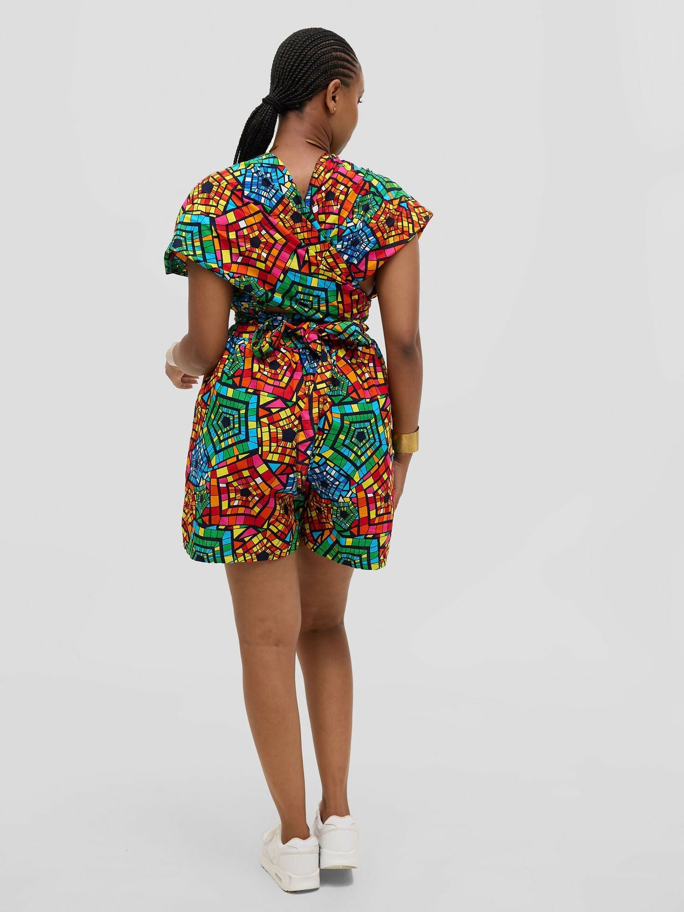 Waridi Africa Baraka Romper - Multicolored - Shopzetu