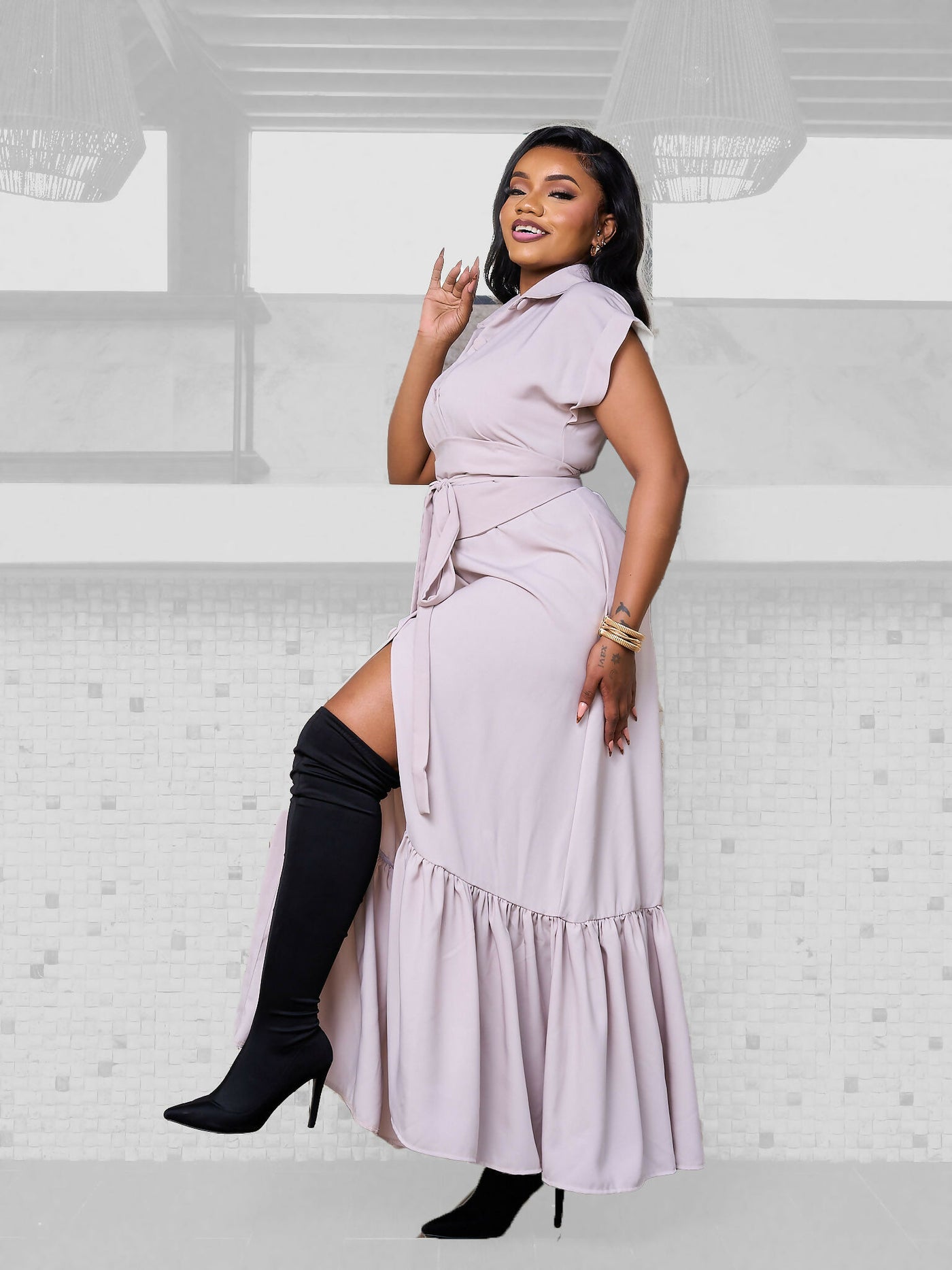 Plainchic Nisha Dress - Nude