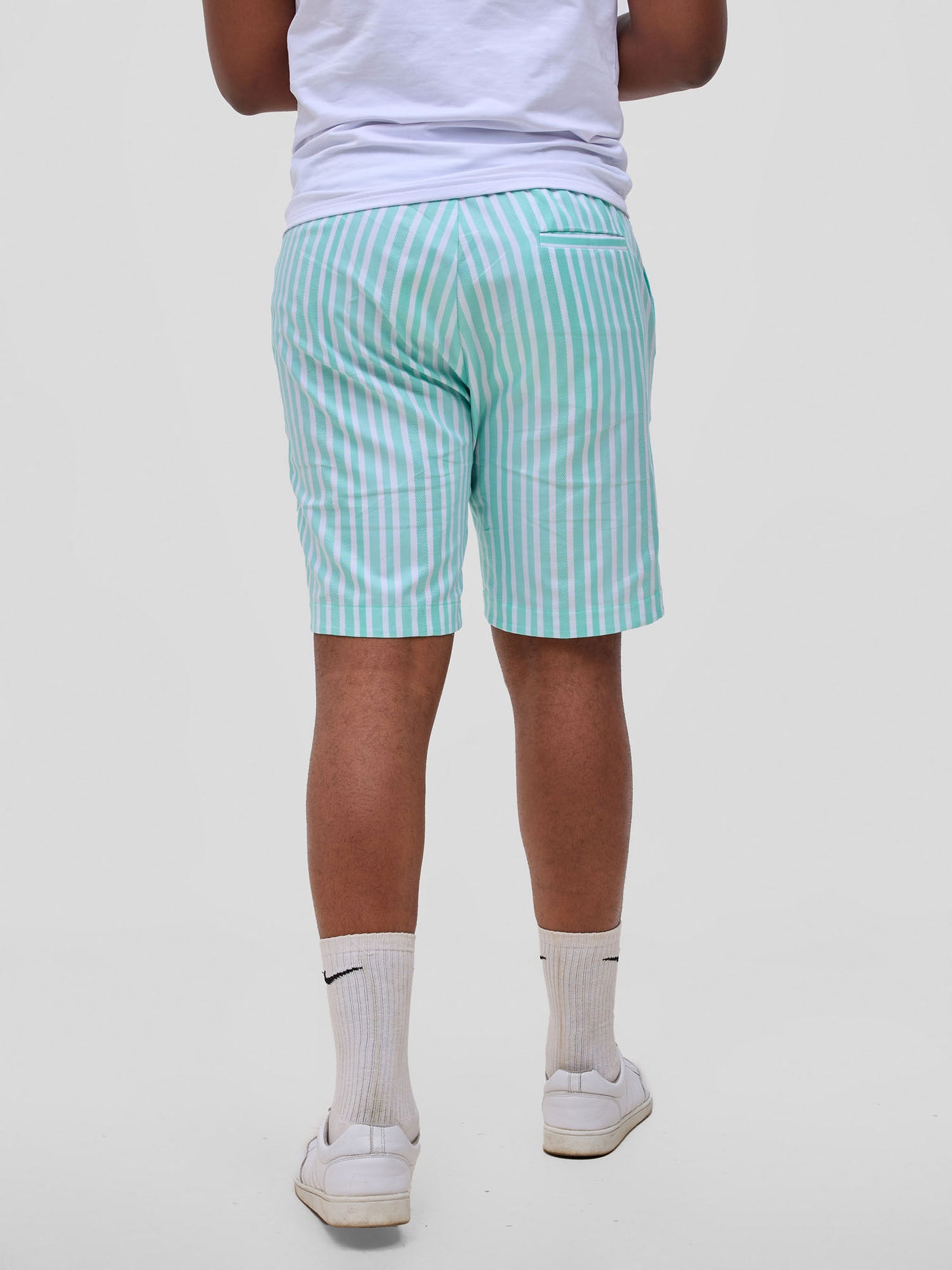 Safari by Vivo Mansi Mens Shorts - Green Stripes