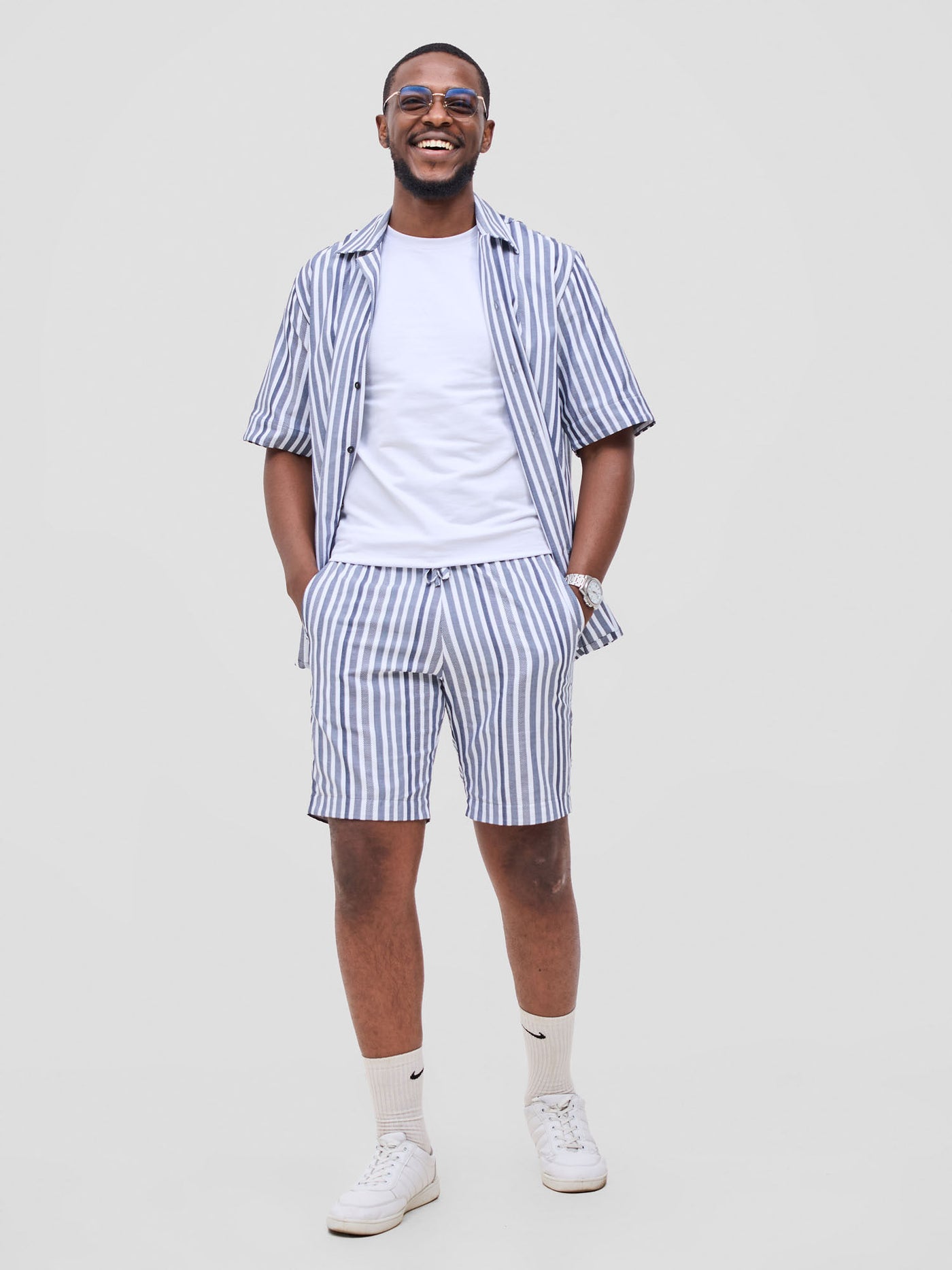 Safari by Vivo Mansi Mens Shorts - Black Stripes