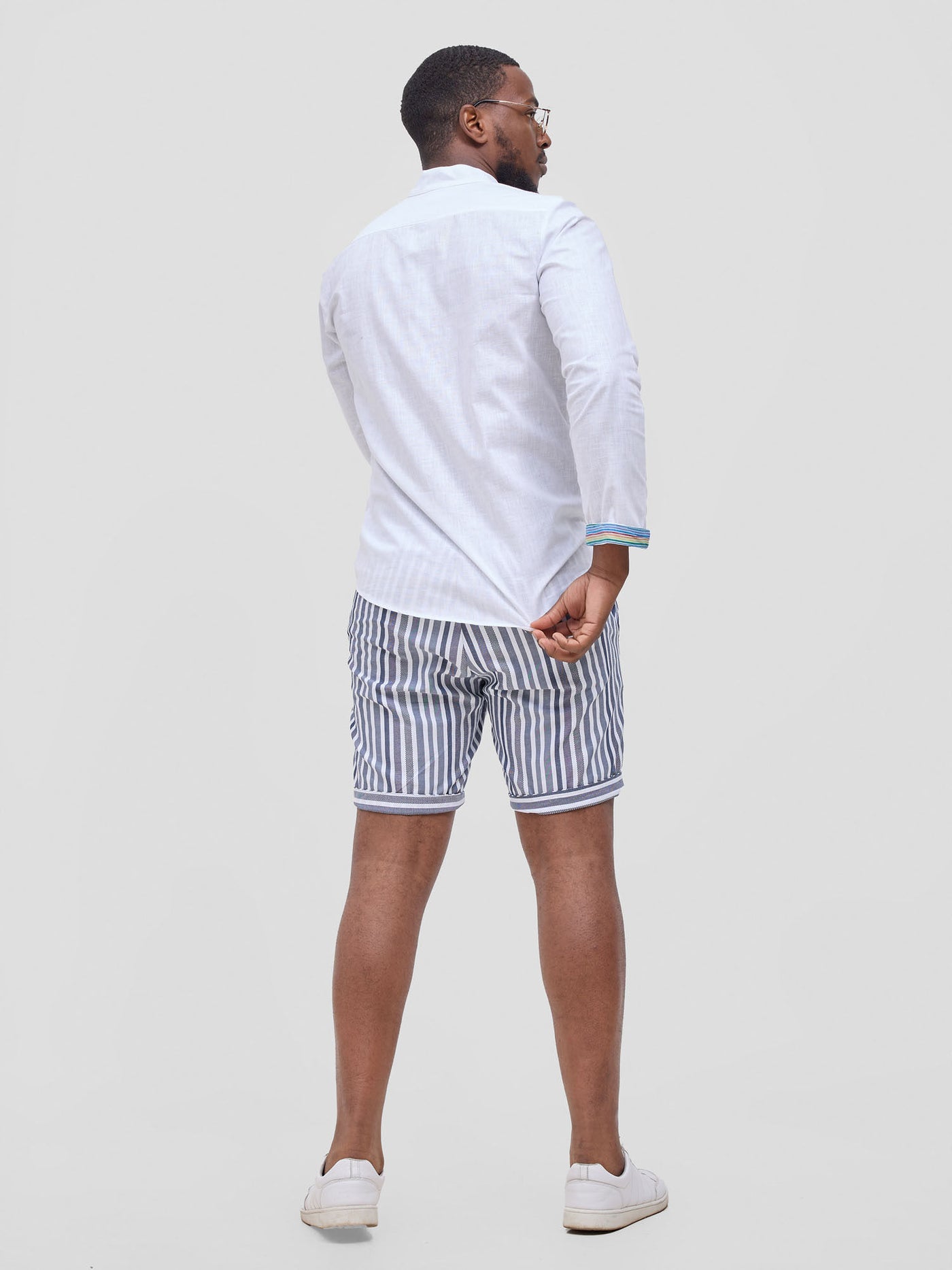 Safari by Vivo Mansi Mens Shorts - Black Stripes