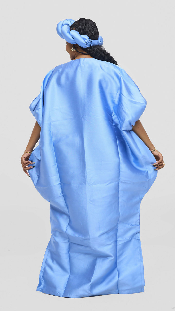 Hats And More Bold Elegance Mikado And Headpiece Dress - Blue
