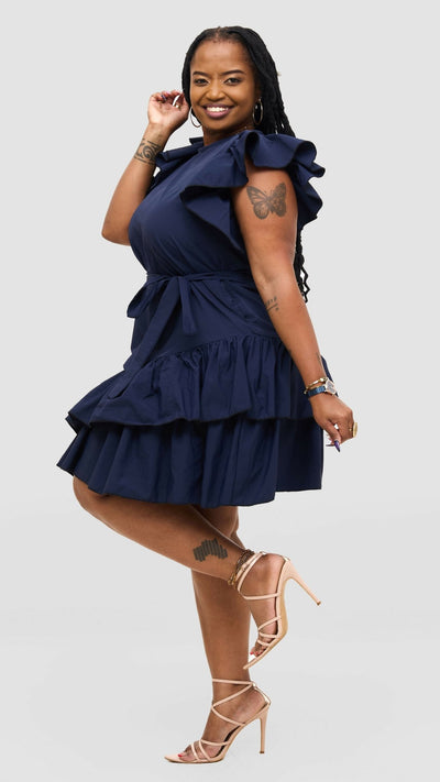 Magali Designs Lulu Dress - Navy Blue - Shopzetu