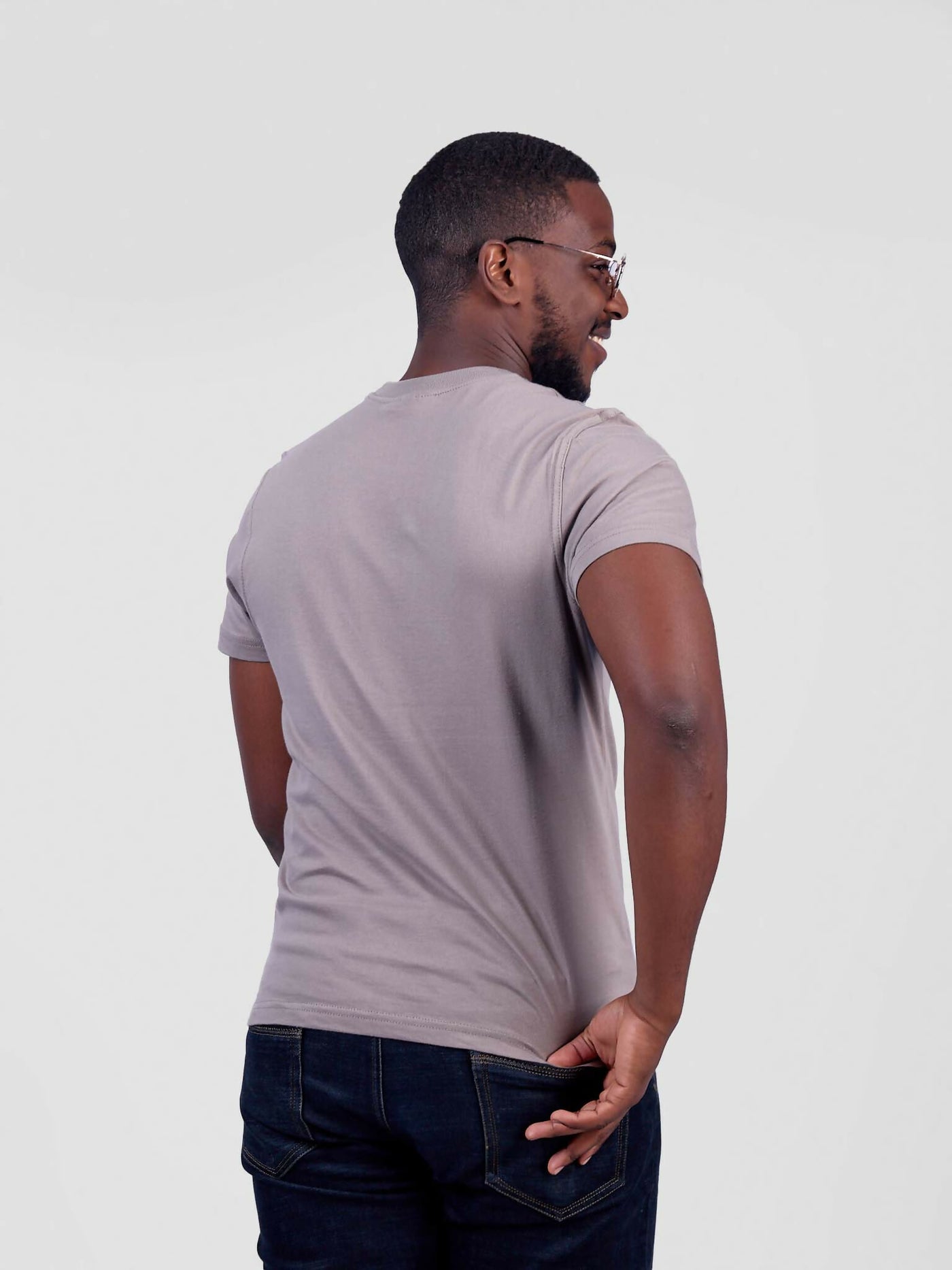 Zuria Fashions Unisex Roundneck T-shirt - Beige - Shopzetu