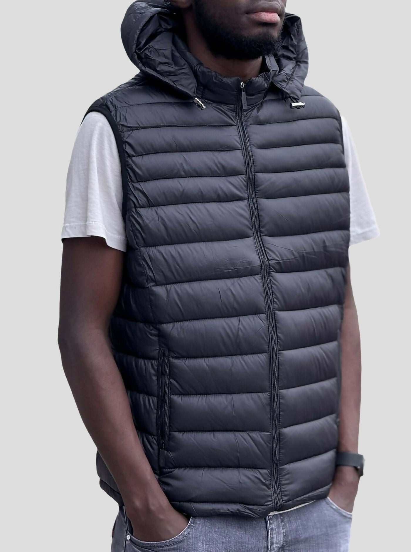 Stylish Brothers Heavy Puff Light Jacket - Black - Shopzetu