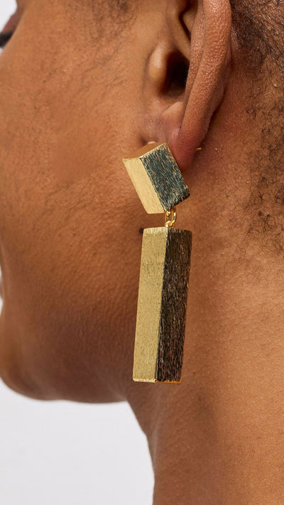 Accessorize With Style Statement Earring - Gold - Shopzetu