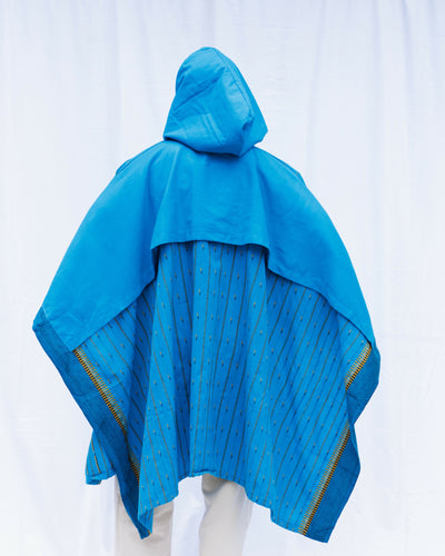 Liquid Lemn JASIRI Poncho with Pockets - Blue