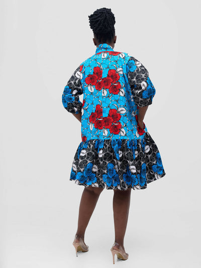Simbaress Zuri Dress - Blue - Shopzetu