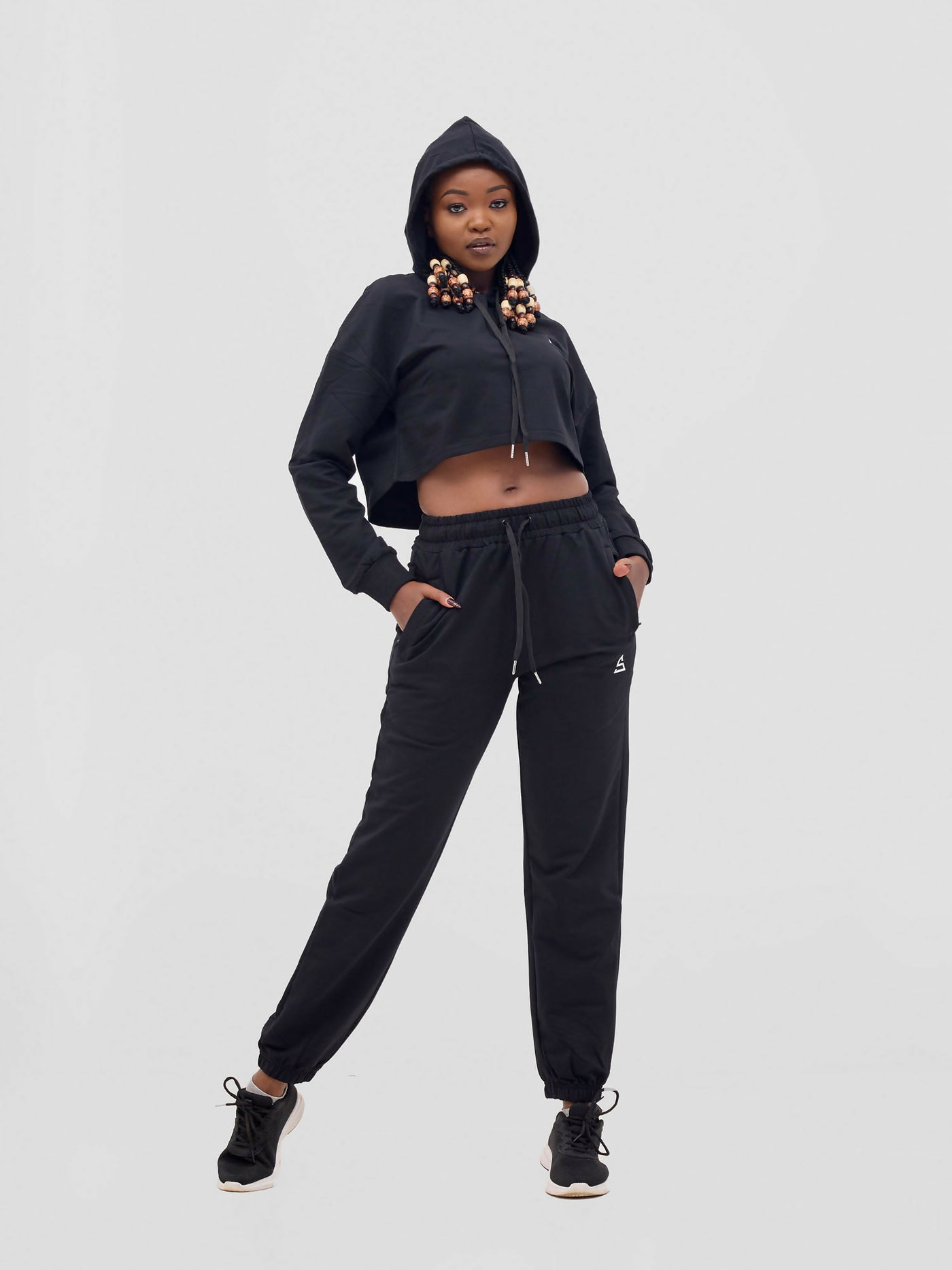 Rotator Active Wear Women's Lifestyle Tracksuit Set - Black - Shopzetu