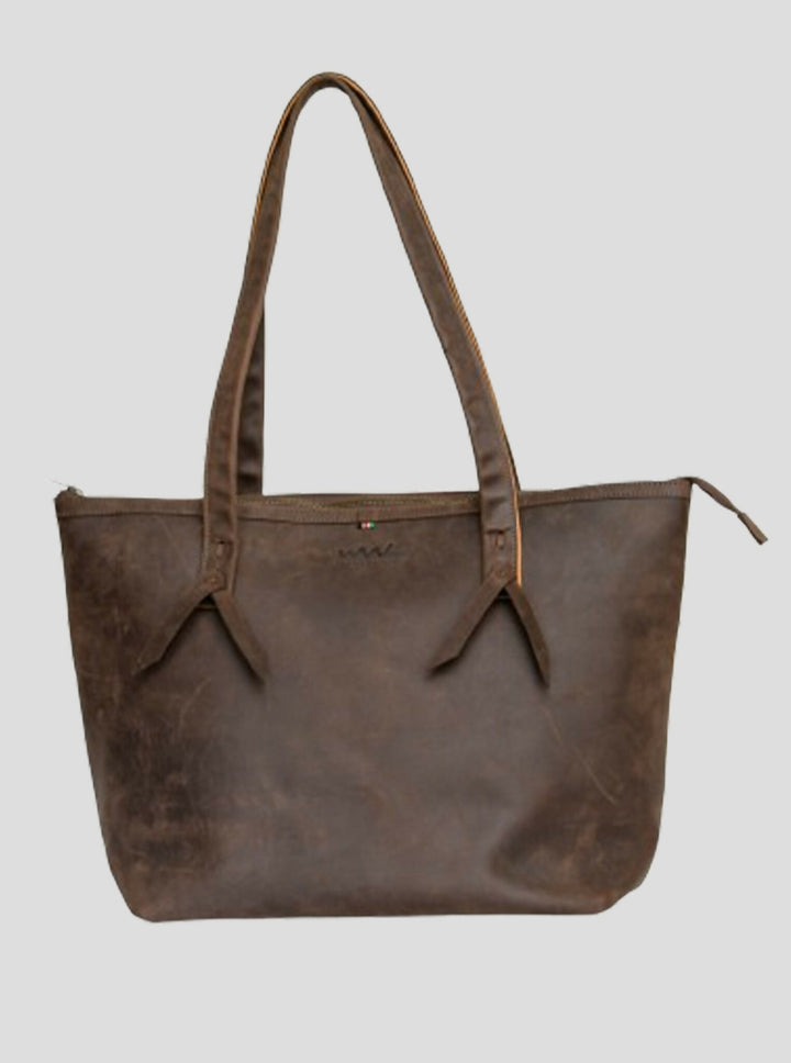 Wazawazi Nduku HandBag - Brown - Shopzetu