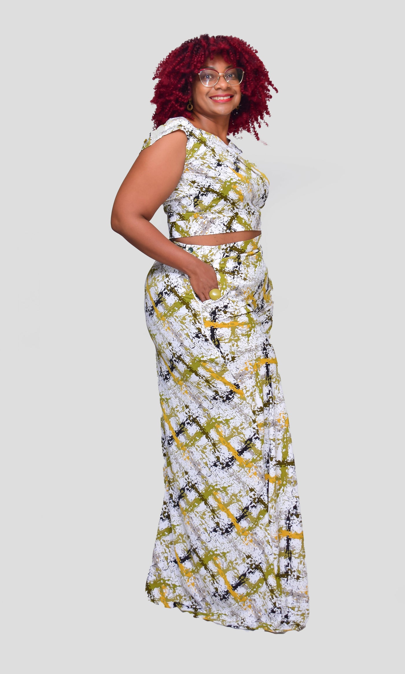 Thick & Fab Sandy Pant - Cream Print