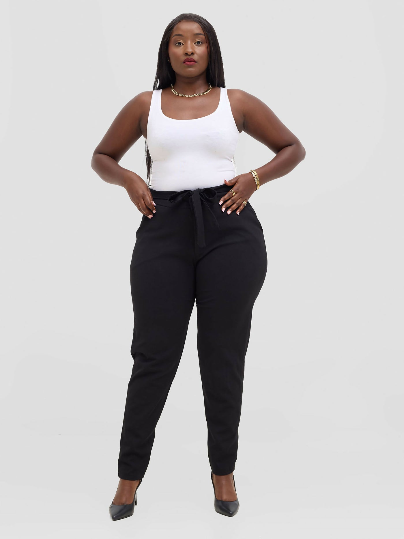 TimyT Urban Knot Pant - Black - Shopzetu