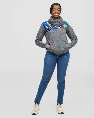 Rafiki Threads Dlala Jumper Hoodie - Grey