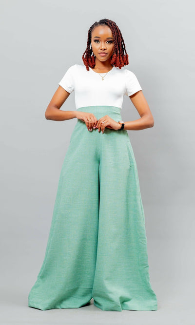 Afriwia Topazi Pant - Green - Shopzetu