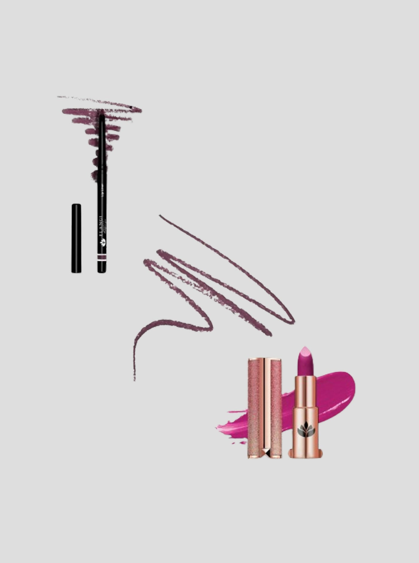 Elangi Beauty Mulberry Lipliner & Ntle Lipstick Bundle - Berry - Shopzetu