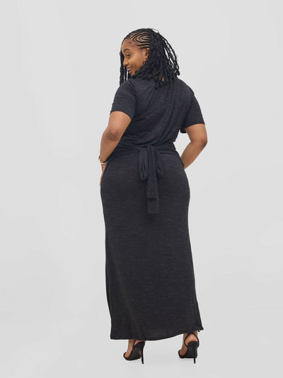 Gravio Fashions Raven Dress - Navy Blue - Shopzetu