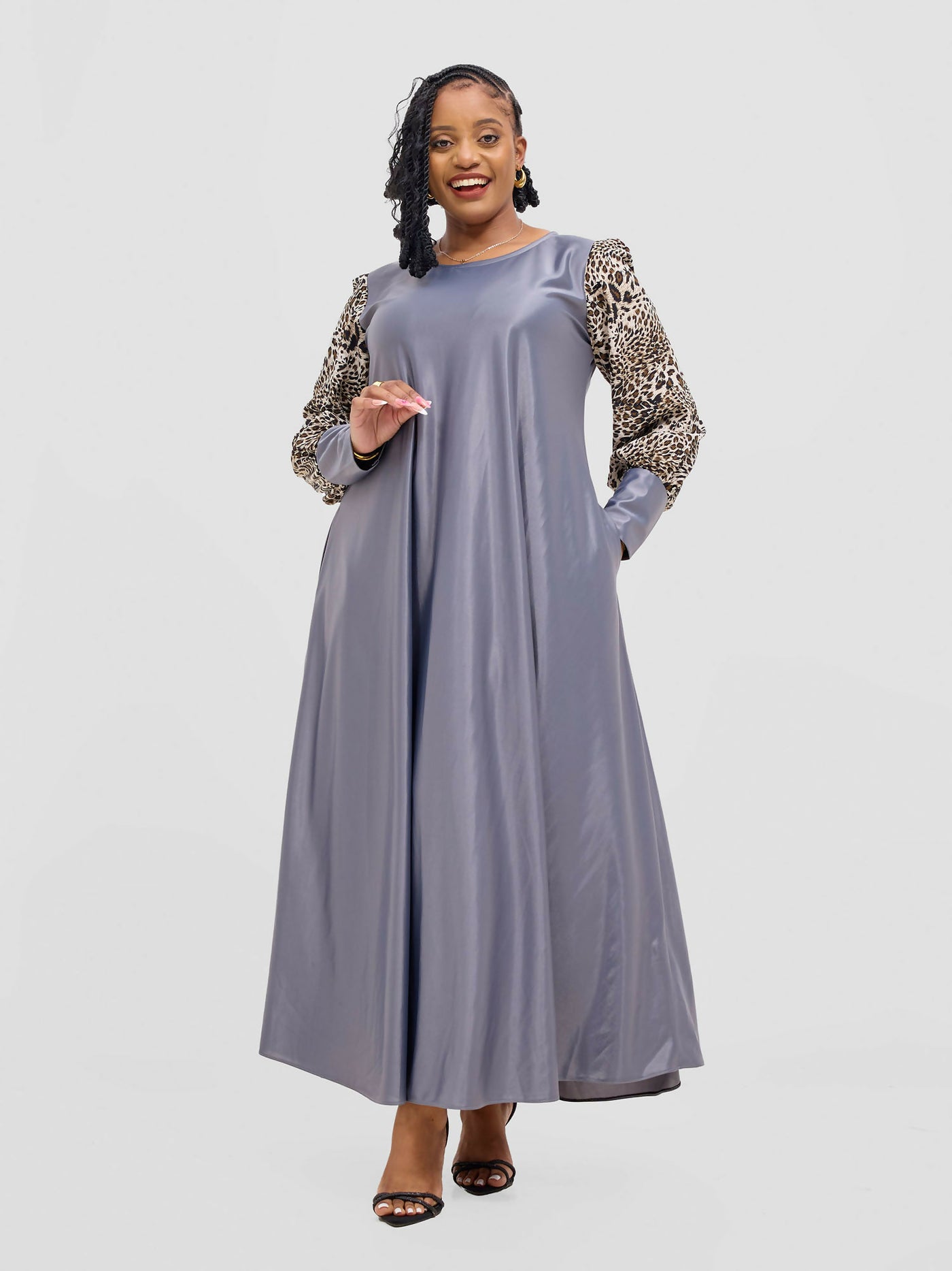 Jolly fancy Wear Rukia Dress - Grey - Shopzetu