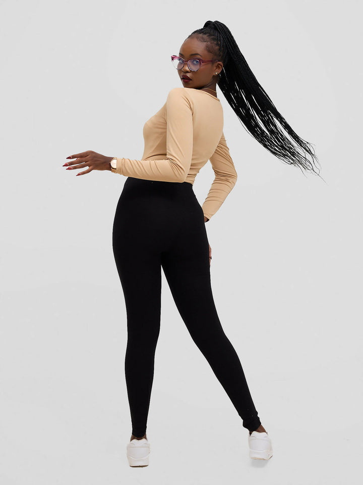 The Fashion Frenzy Bodysuit - Khaki - Shopzetu