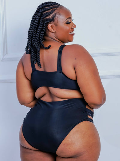 Shells Attic Swimwear Suit Monokini - Black - Shopzetu