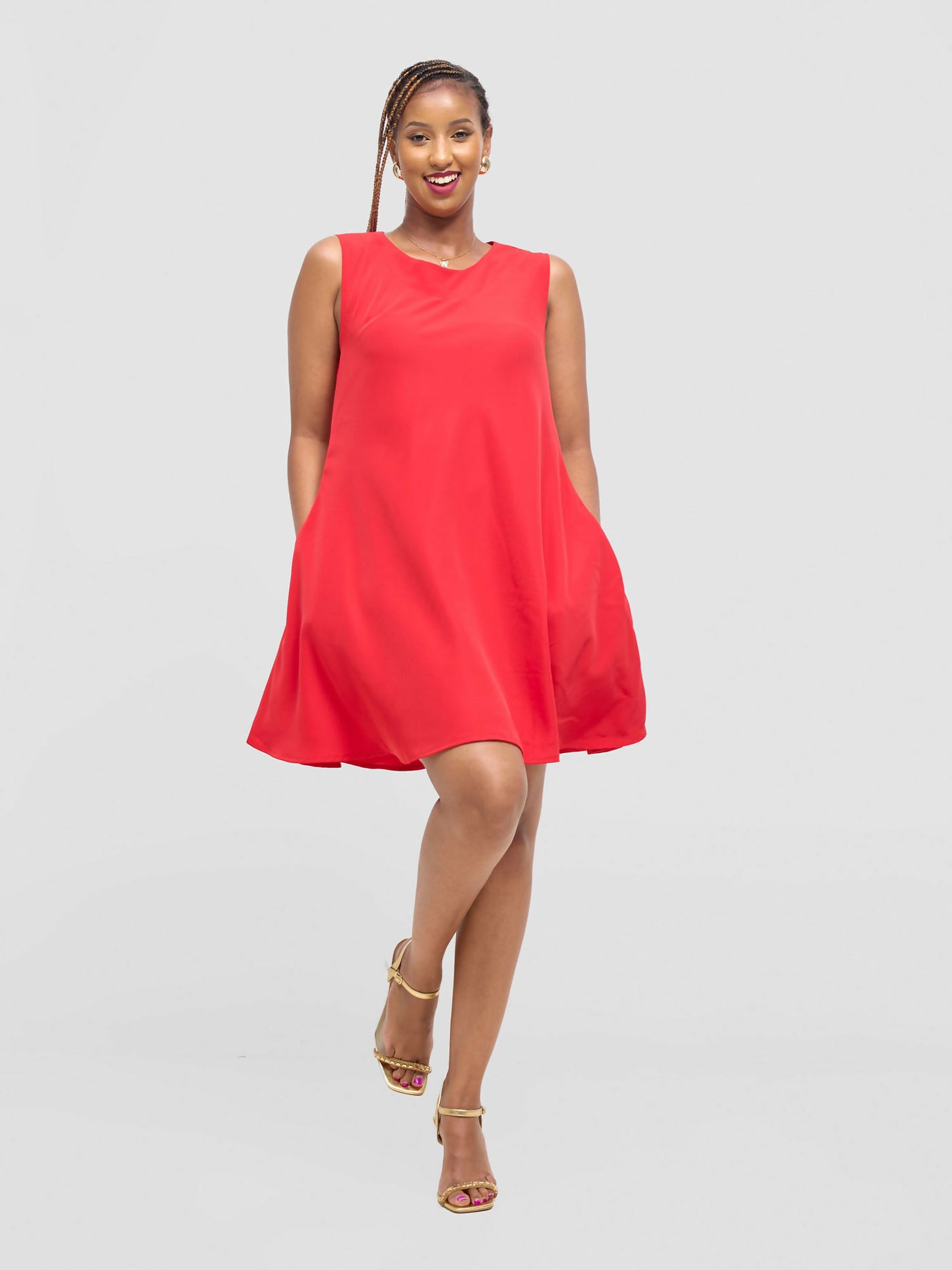 Mnubistyle Kanini Dress - Red - Shopzetu