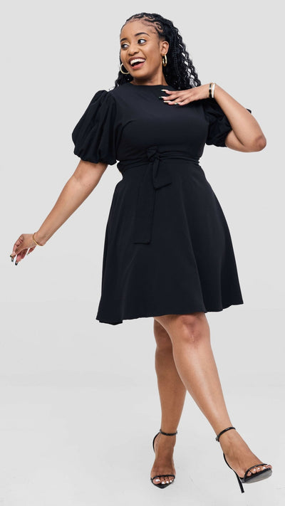 Elan CocoAfrike Arabella Aline Dress - Black - Shopzetu