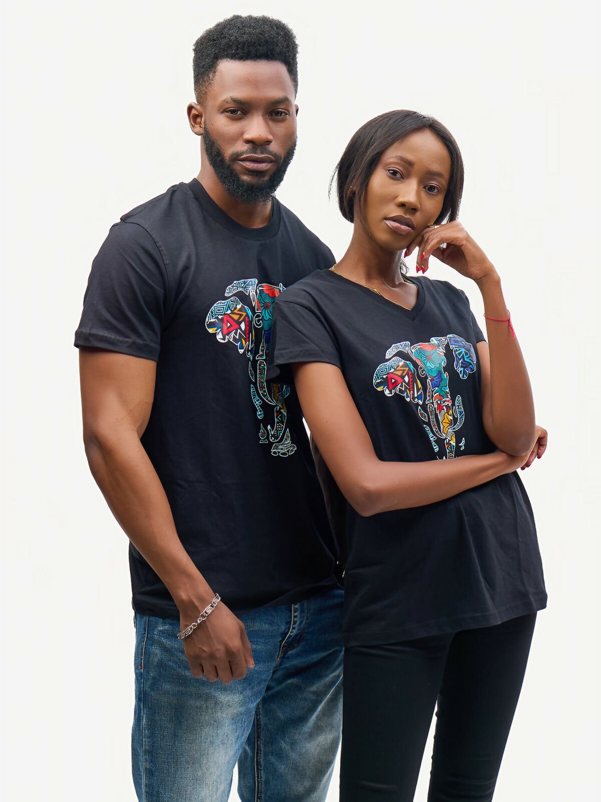 Kali Graphic With Tembo 2 T-shirt - Black - Shopzetu