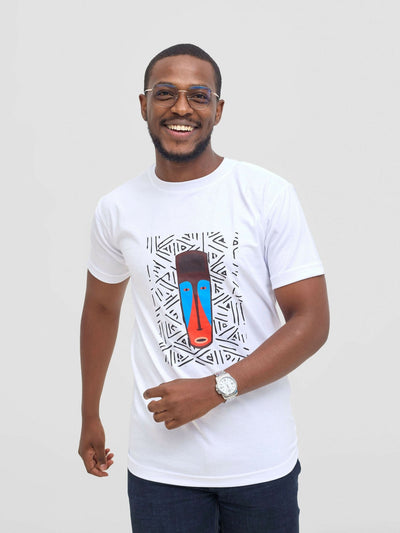 Tuli Africa Graphic T-Shirt - White - Shopzetu