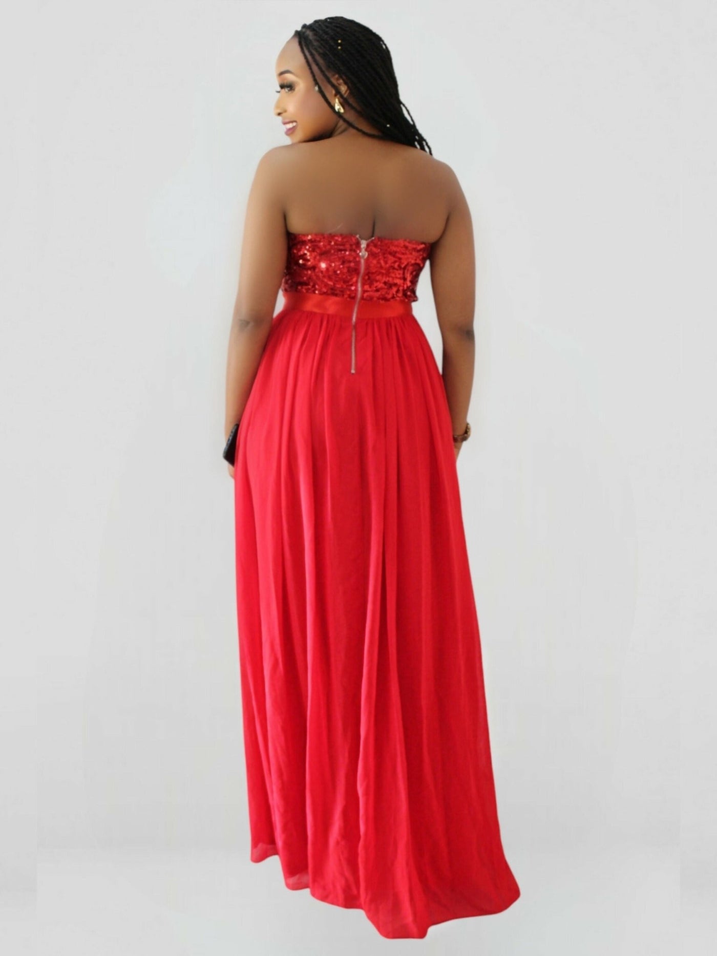 The Fashion Frenzy Dinner Dress - Red - Shopzetu