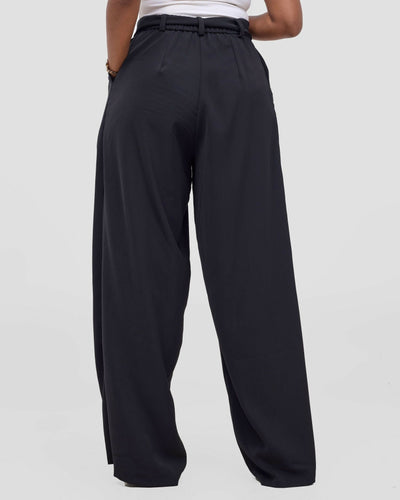 Poised Palazzo Pant - Black - Shopzetu