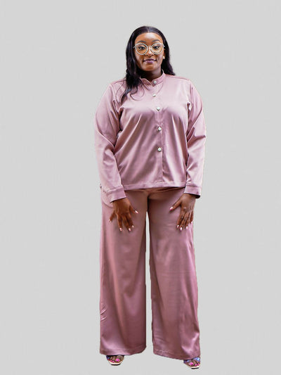 Elsie Glamour Nala Two Piece Set - Nude - Shopzetu