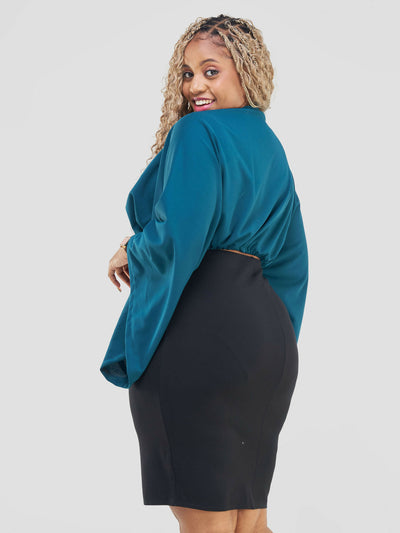 Curves BD Tausi Top - Teal Green - Shopzetu