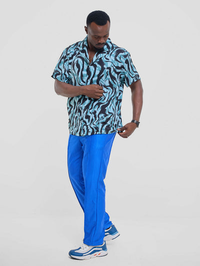 Kalungi Tulivu Unisex Pant - Blue - Shopzetu