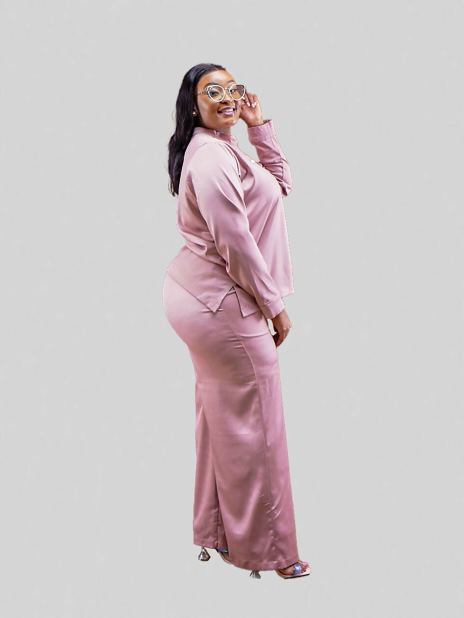 Elsie Glamour Nala Two Piece Set - Nude - Shopzetu